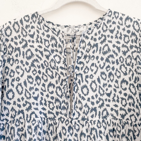 Emerson Fry India Collection Isla Dress in Charcoal Leopard XS/S - Picture 5 of 11